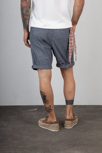 Short gessato TREZ - BENG2 GESSATO BLU