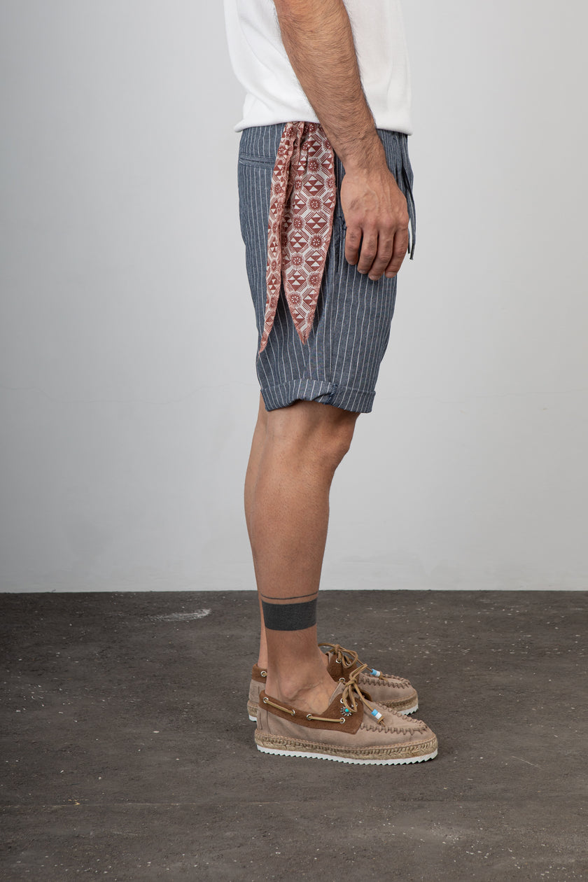 Short gessato TREZ - BENG2 GESSATO BLU