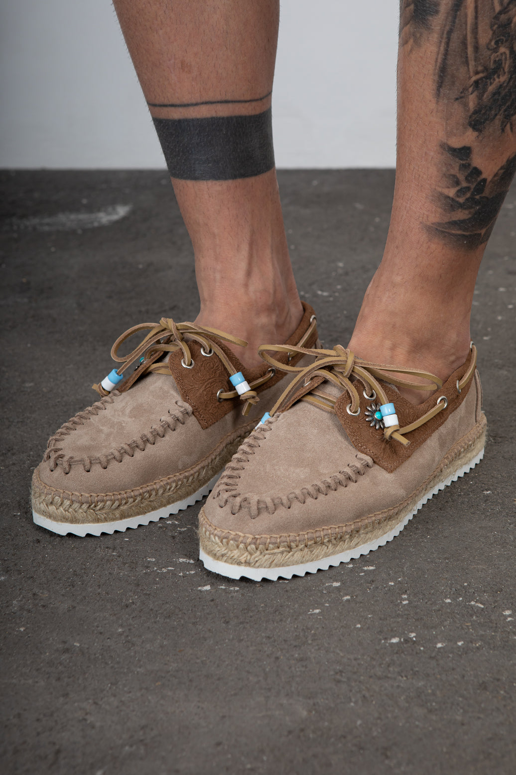 Lagoa nautico charro suede - PIETRA/VISONE