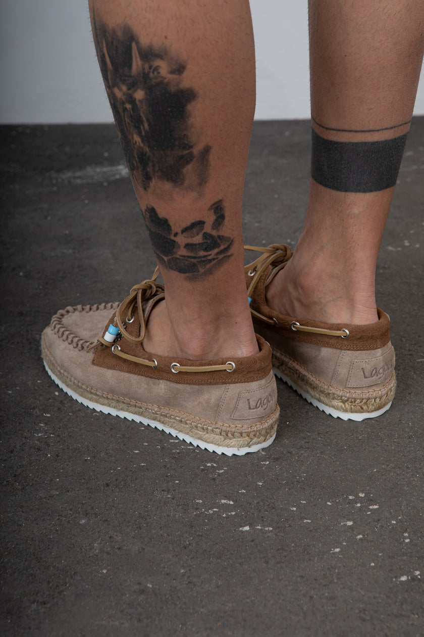 Lagoa nautico charro suede - PIETRA/VISONE