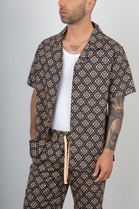 Camicia etnica GIANNI LUPO - GL1018TB BLACK