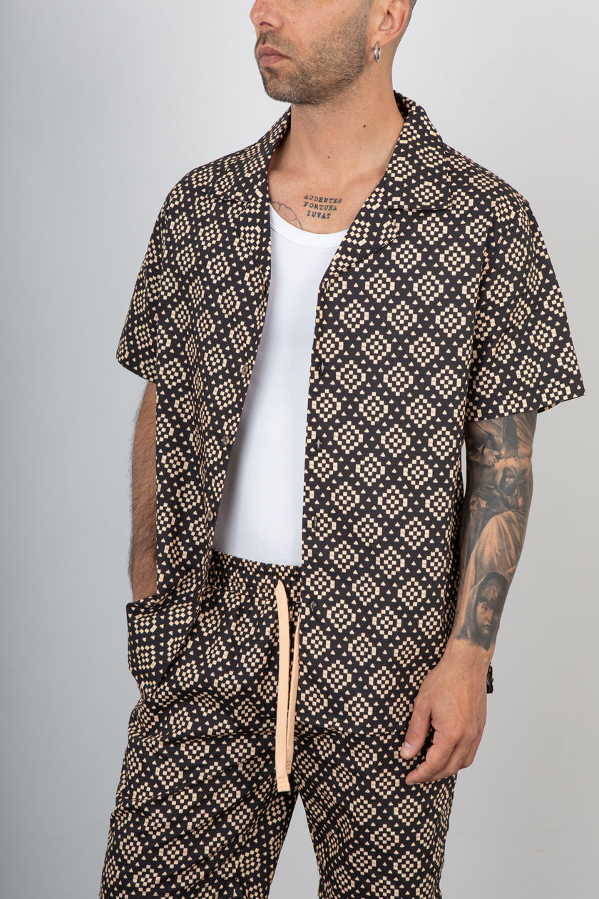 Camicia etnica GIANNI LUPO - GL1018TB BLACK