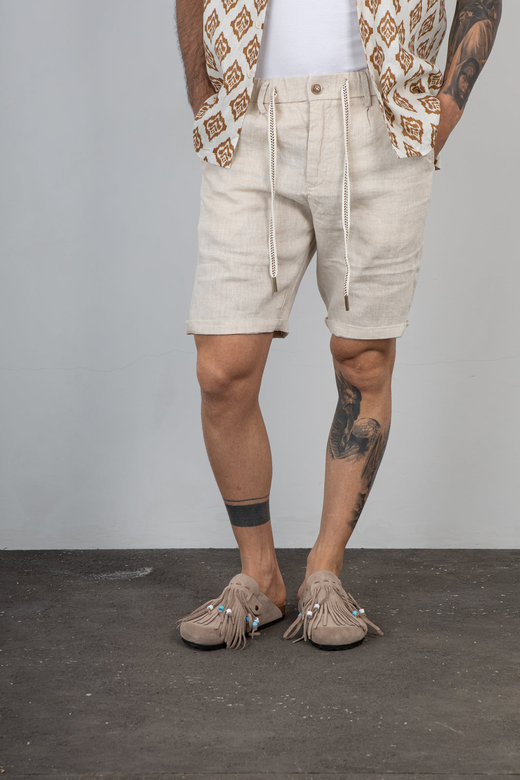 Short in lino GIANNI LUPO - GL5039BD SAND