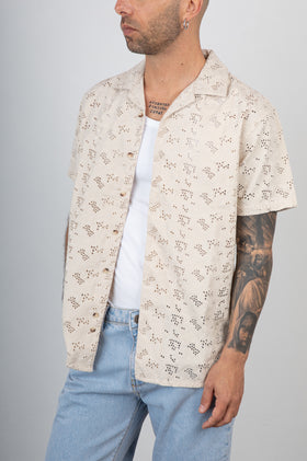 Camicia San Gallo TREZ - COCCO ECRU'