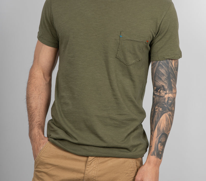T-shirt TELAMIRA - JTT041 MILITARE