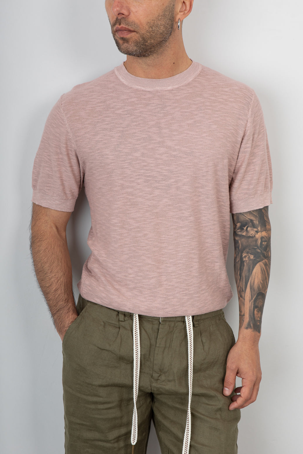 T-shirt fiammata TELAMIRA - WTM06069 ROSA