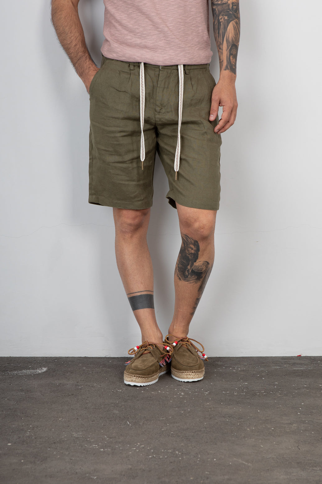 Short in lino GIANNI LUPO - GL5039BD MILITARY