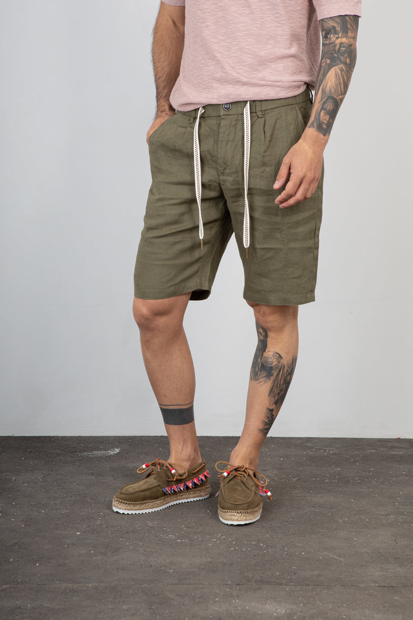 Short in lino GIANNI LUPO - GL5039BD MILITARY