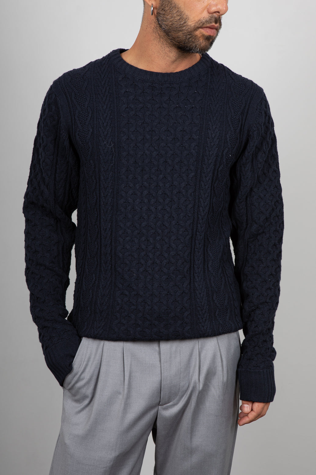 Maglione Fisherman INDICODE - NAVY 35-380