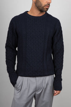 Maglione Fisherman INDICODE - NAVY 35-380