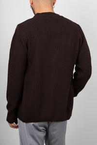 Cardigan costa inglese SQUAD - MORO MA427