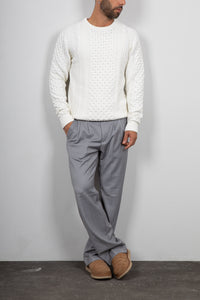 Maglione Fisherman INDICODE - BIANCO 35-380