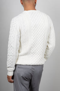 Maglione Fisherman INDICODE - BIANCO 35-380