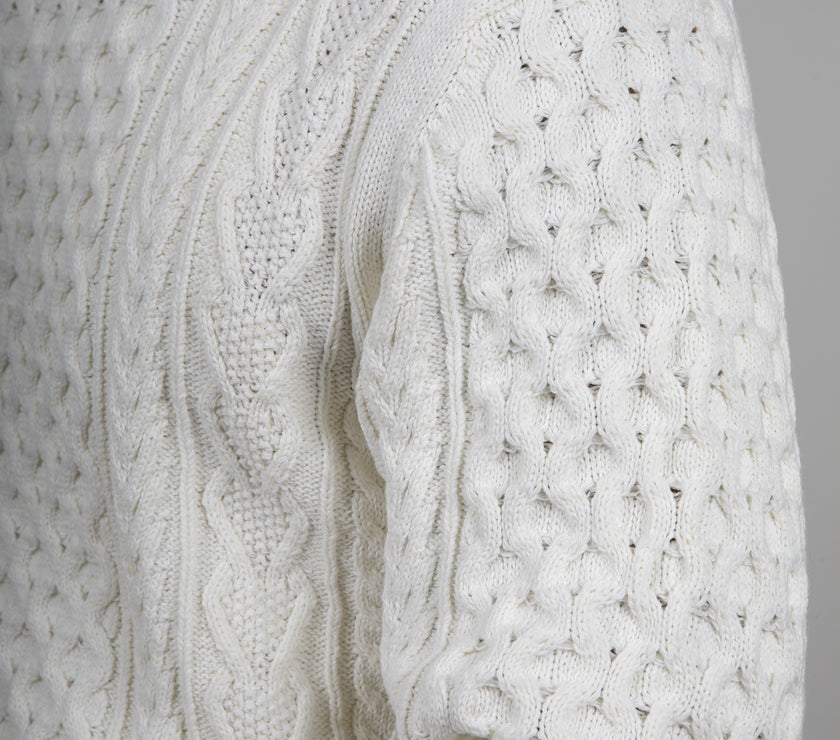 Maglione Fisherman INDICODE - BIANCO 35-380