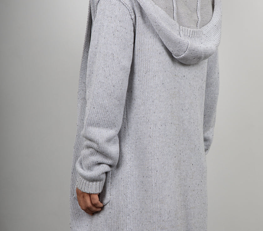 Maxi cardigan INDICODE - LIGHT GREY 35-863