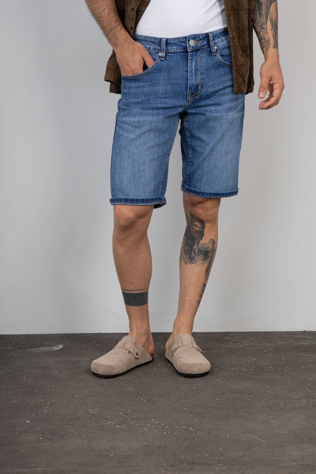 Short in denim TELAMIRA - LTJ054 JEANS