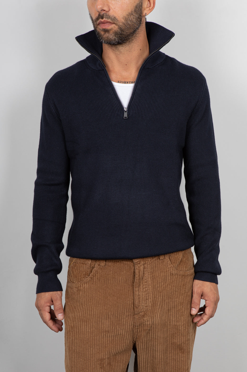 Maglione half-zip GIANNI LUPO - NAVY GL35151GZ