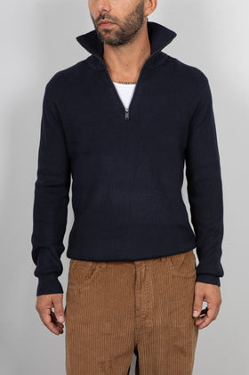 Maglione half-zip GIANNI LUPO - NAVY GL35151GZ