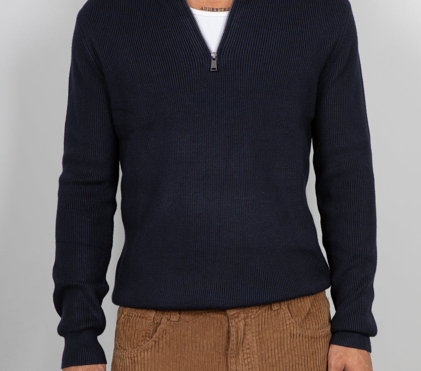 Maglione half-zip GIANNI LUPO - NAVY GL35151GZ
