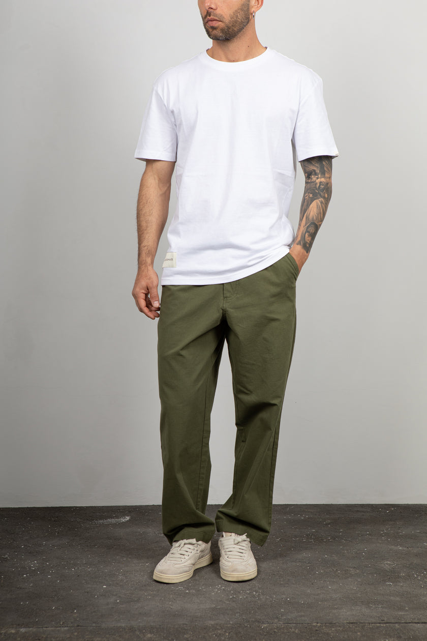 T-shirt ANERKJENDT - AKKIKKI BRIGHT WHITE