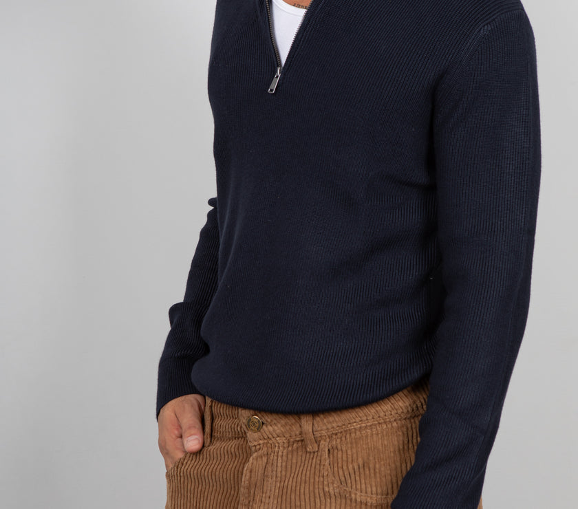 Maglione half-zip GIANNI LUPO - NAVY GL35151GZ