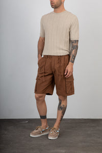T-shirt a coste TELAMIRA - MA2061 CORDA