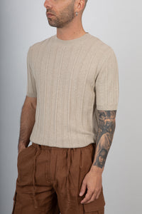 T-shirt a coste TELAMIRA - MA2061 CORDA