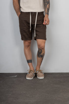 Short in lino GIANNI LUPO - GL5039BD COFFEE