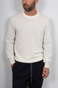 Maglione cashmere GIANNI LUPO - PANNA GL383S