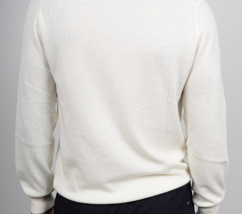 Maglione cashmere GIANNI LUPO - PANNA GL383S