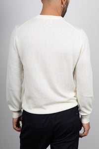 Maglione cashmere GIANNI LUPO - PANNA GL383S