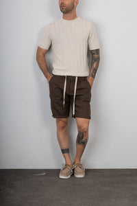 Short in lino GIANNI LUPO - GL5039BD COFFEE