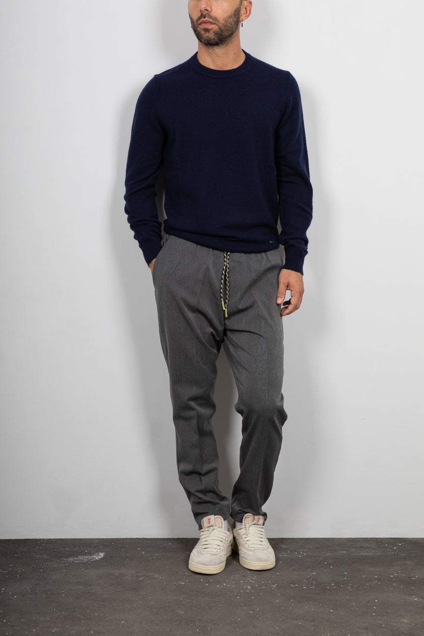 Maglione cashmere GIANNI LUPO - NAVY GL383S