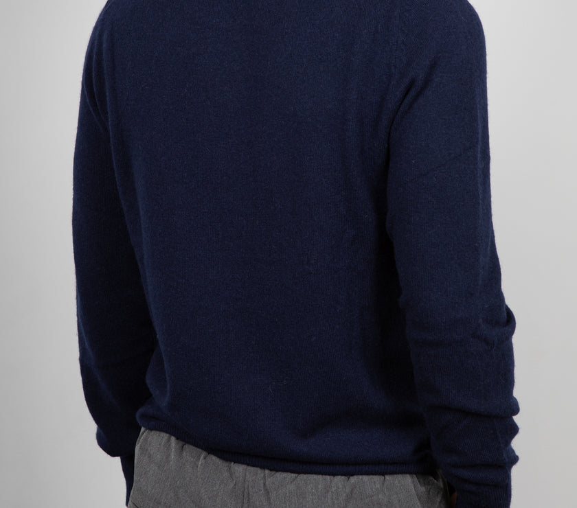 Maglione cashmere GIANNI LUPO - NAVY GL383S