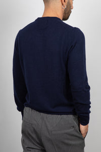 Maglione cashmere GIANNI LUPO - NAVY GL383S