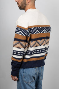 Maglione fantasia INDICODE - BIANCO 35-883