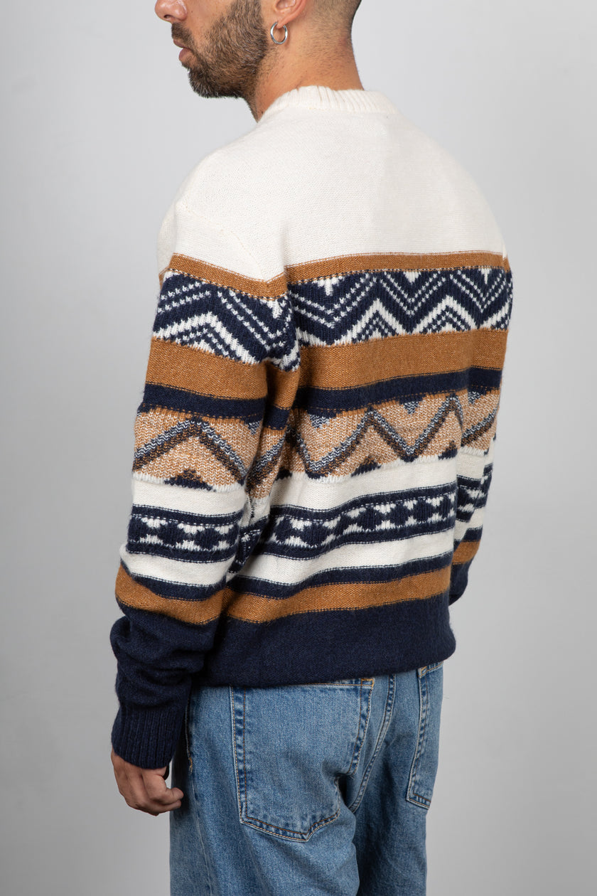 Maglione fantasia INDICODE - BIANCO 35-883