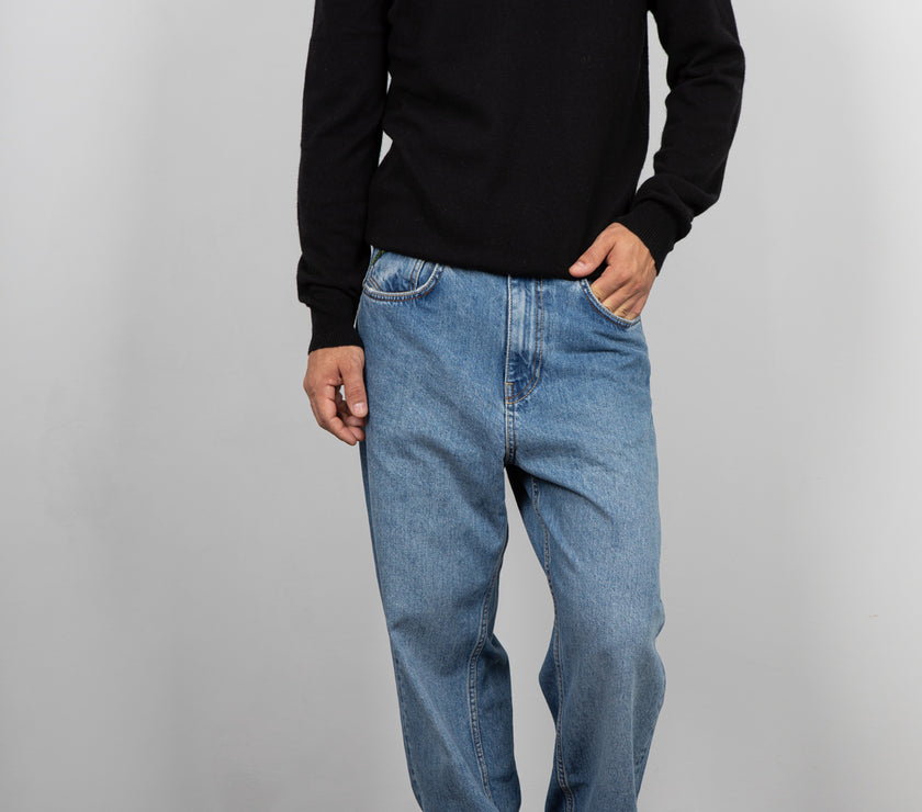 Maglione cashmere GIANNI LUPO - NERO GL383S