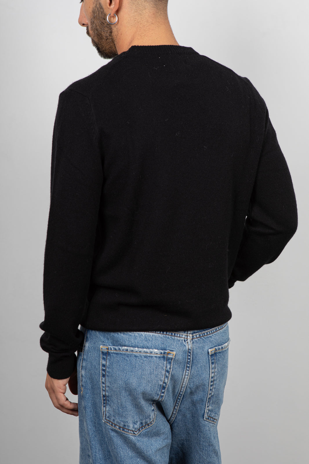 Maglione cashmere GIANNI LUPO - NERO GL383S