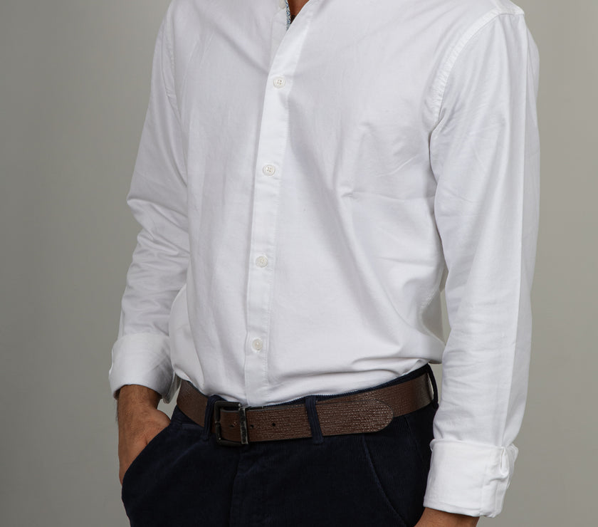 Camicia piquet GIANNI LUPO - BIANCA GL7821S
