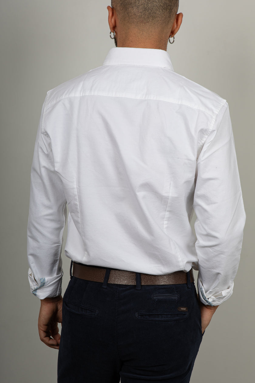 Camicia piquet GIANNI LUPO - BIANCA GL7821S