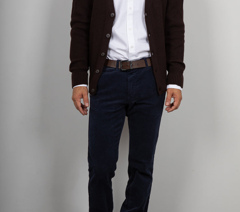 Pantalone velluto SQUAD2 - NAVY REE