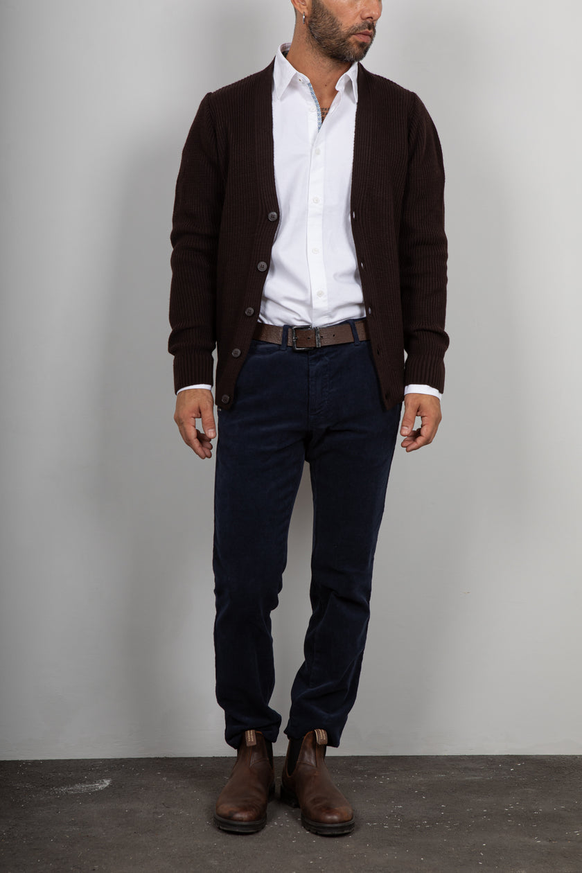 Pantalone velluto SQUAD2 - NAVY REE