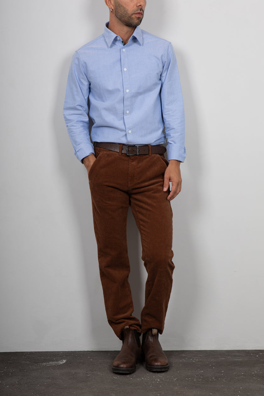 Camicia piquet GIANNI LUPO - BLUE GL7821S