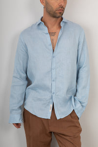 Camicia lino GIANNI LUPO - GL7619S SKY