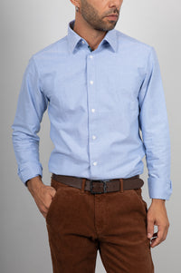 Camicia piquet GIANNI LUPO - BLUE GL7821S