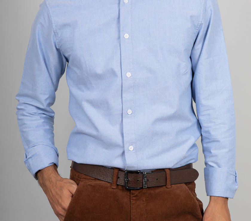 Camicia piquet GIANNI LUPO - BLUE GL7821S