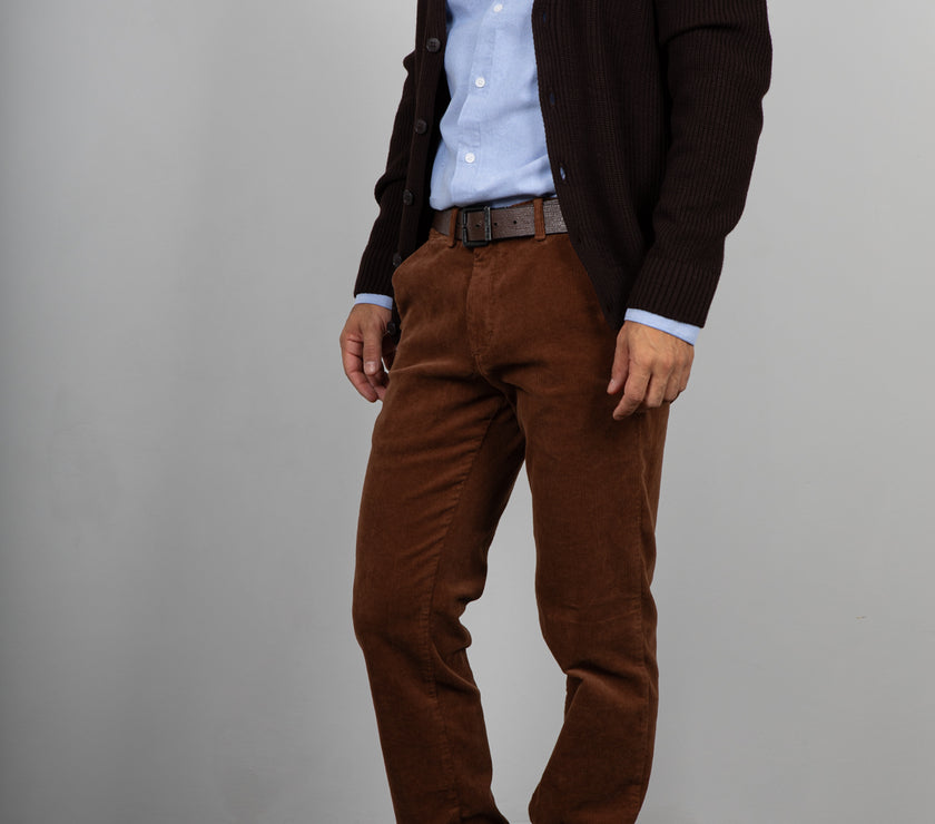Pantalone velluto SQUAD2 - TERRACOTTA 2  REE