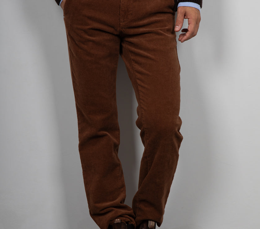 Pantalone velluto SQUAD2 - TERRACOTTA 2  REE