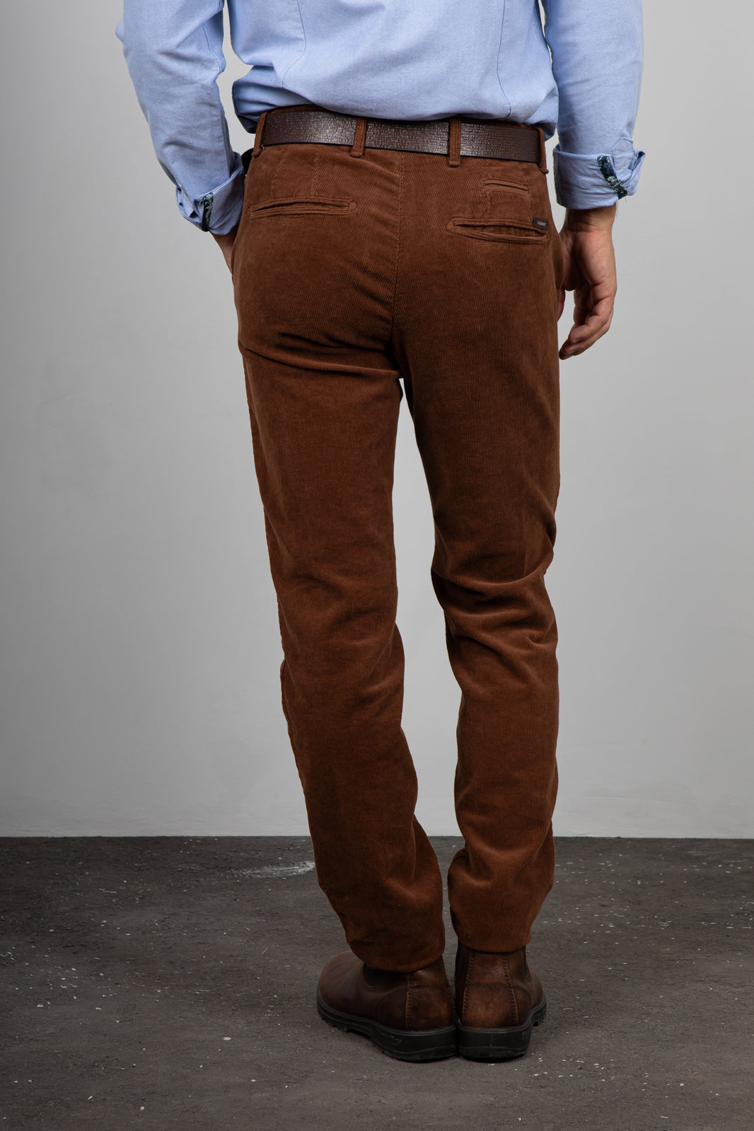 SQUAD2 Velvet Trousers - TERRACOTTA 2  REE